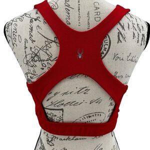 Spyder Active Open Back Sports Bra Red Large
